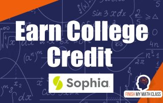 Want to earn college credit with Sophia Learning? We think that's great